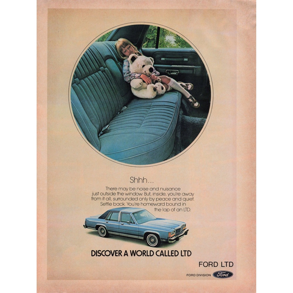 Vintage Ford LTD‎ Car Advertisement Print Ad Automotive Decor Wall Art 1981